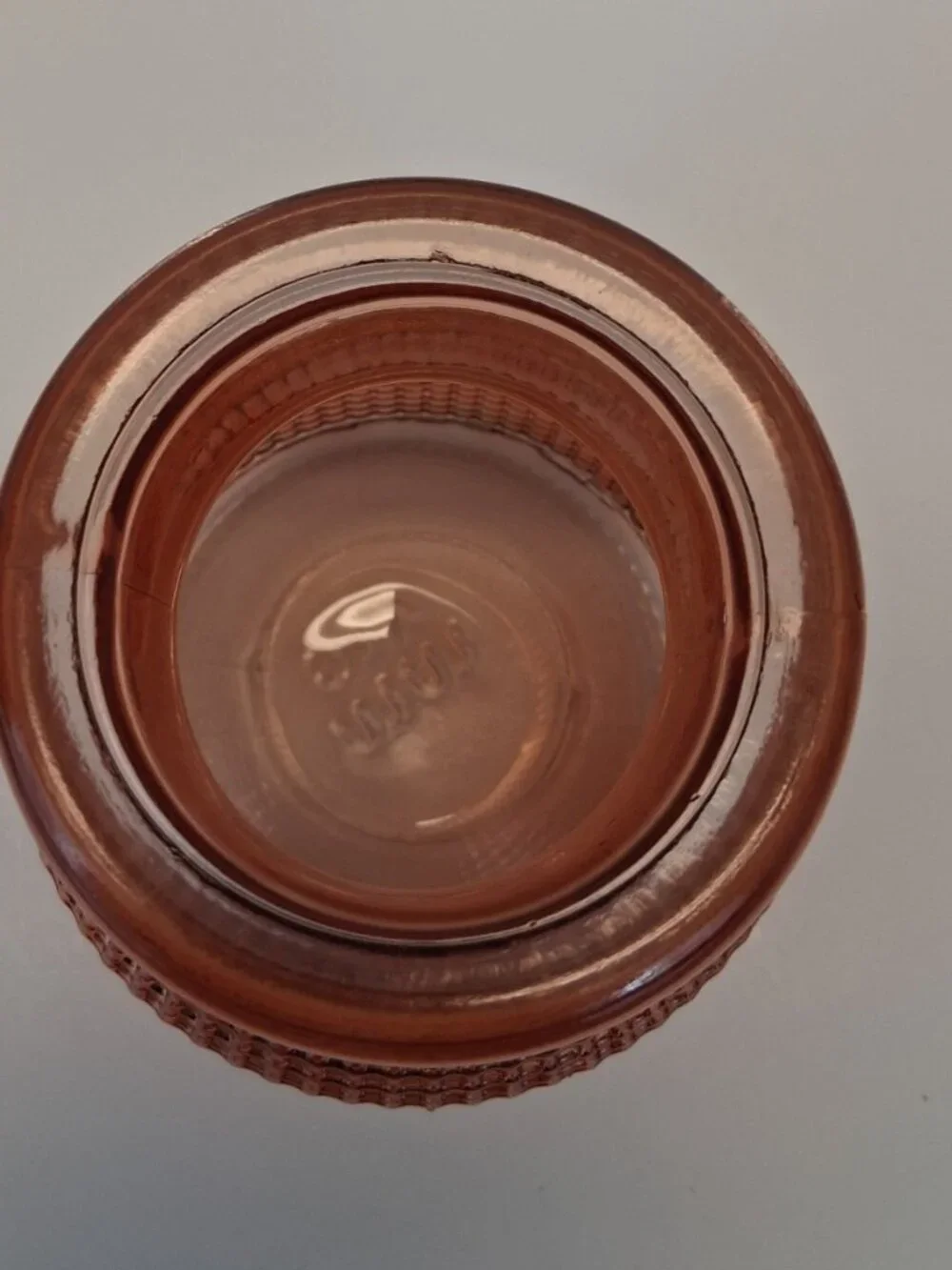 AEG LULU Rose Gold/Amber Pink Textured Glass 7